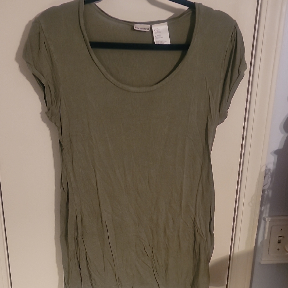 No Boundaries Olive Short Sleeve Top